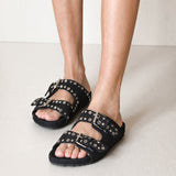 MIM Sandalia plana SAYA NEGRO