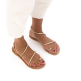 MIM Sandalia plana SIRENA DORADO