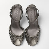 Mim shoes Sandalia de tacón ANYA METALIZADO