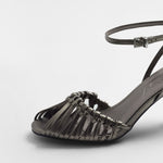 Mim shoes Sandalia de tacón ANYA METALIZADO