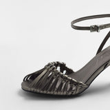 Mim shoes Sandalia de tacón ANYA METALIZADO