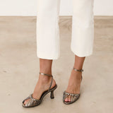 Mim shoes Sandalia de tacón ANYA METALIZADO