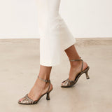 Mim shoes Sandalia de tacón ANYA METALIZADO