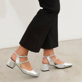 Mim shoes Sandalia de tacón AUDREY PLATA