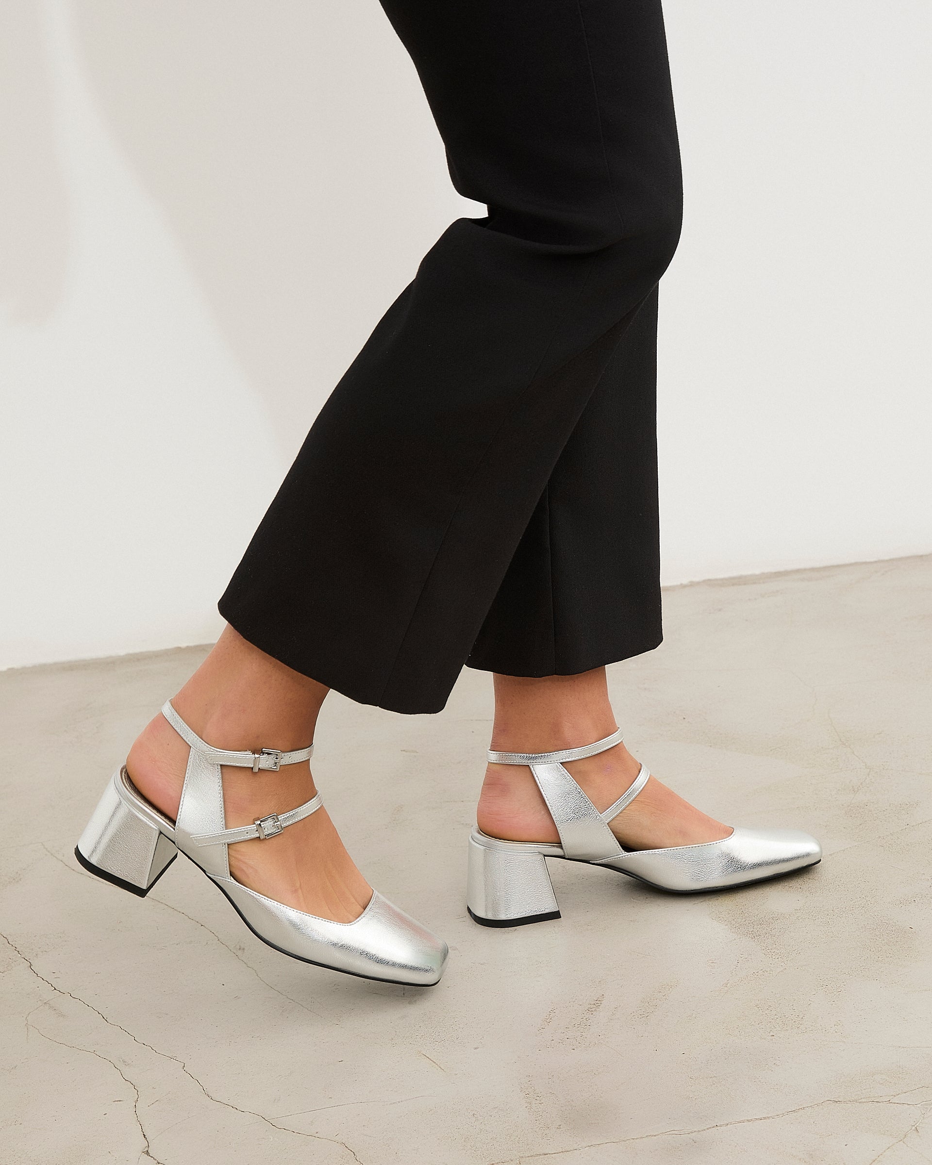 Mim shoes Sandalia de tacón AUDREY PLATA