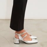 Mim shoes Sandalia de tacón AUDREY PLATA