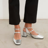 Mim shoes Sandalia de tacón AUDREY PLATA