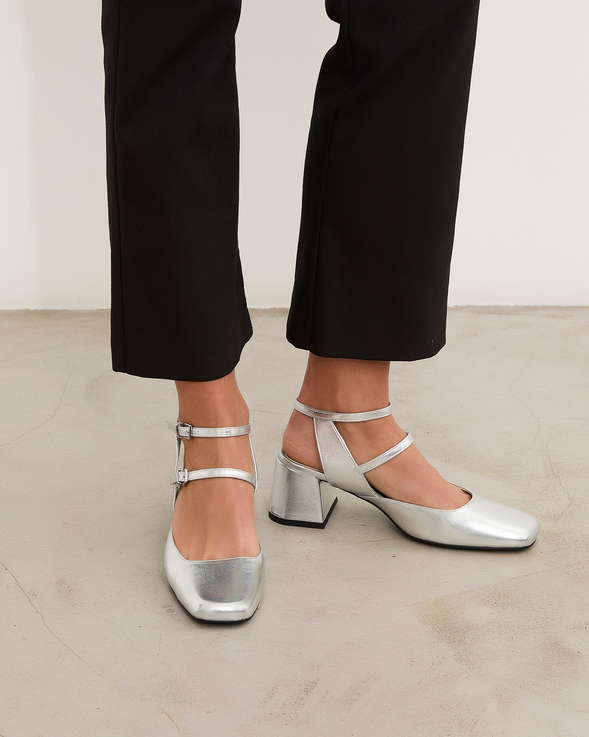 Mim shoes Sandalia de tacón AUDREY PLATA