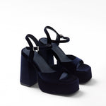 Mim shoes Sandalia de tacón DOMINIC AZUL MARINO