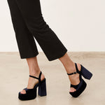 Mim shoes Sandalia de tacón DOMINIC AZUL MARINO