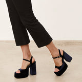 Mim shoes Sandalia de tacón DOMINIC AZUL MARINO