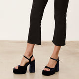 Mim shoes Sandalia de tacón DOMINIC AZUL MARINO