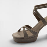 Mim shoes Sandalia de tacón GERY TOPO