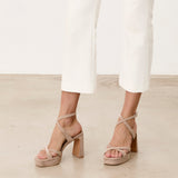 Mim shoes Sandalia de tacón GERY TOPO