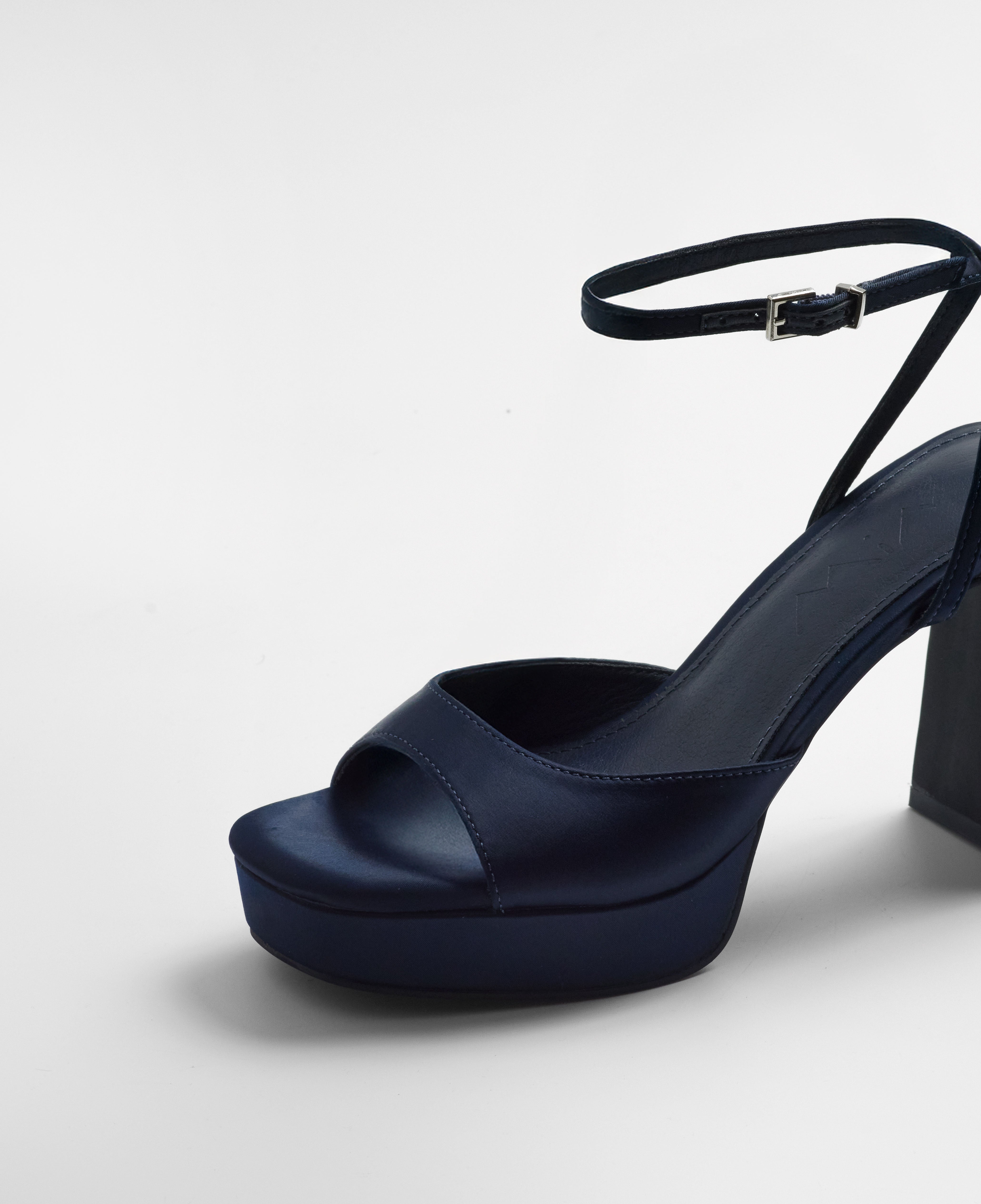 Mim shoes Sandalia de tacón IMA AZUL MARINO SATIN