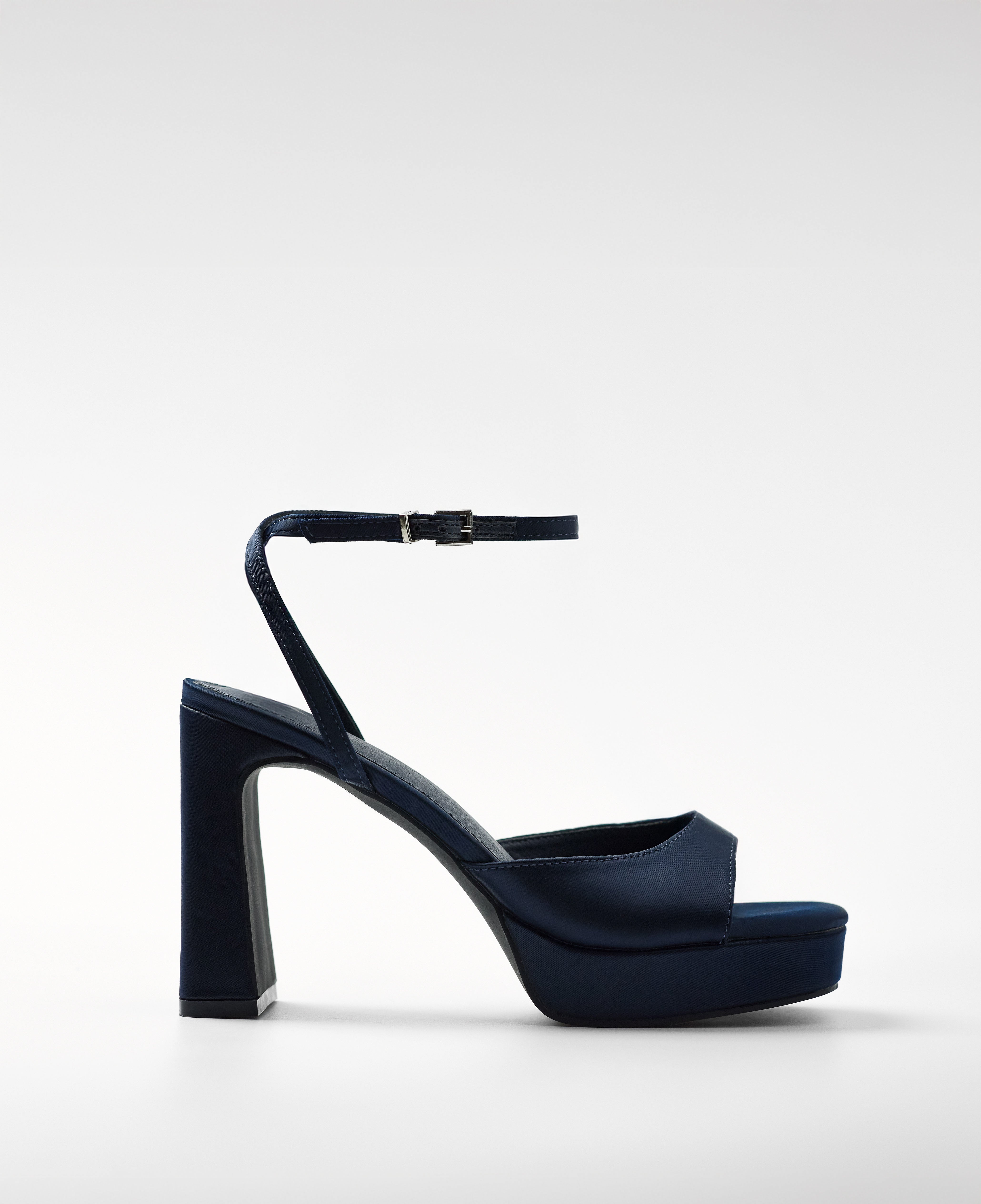 Mim shoes Sandalia de tacón IMA AZUL MARINO SATIN