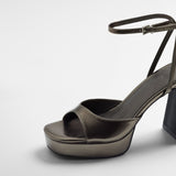 Mim shoes Sandalia de tacón IMA METALIZADO