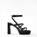 Mim shoes Sandalia de tacón NORI OLIVA SATIN