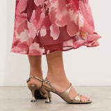 Mim shoes Sandalia de tacón RAFAELLA METALIZADO