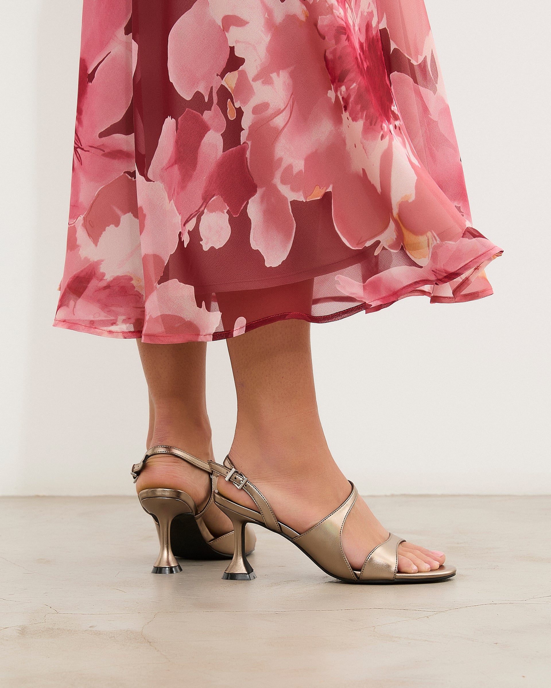 Mim shoes Sandalia de tacón RAFAELLA METALIZADO