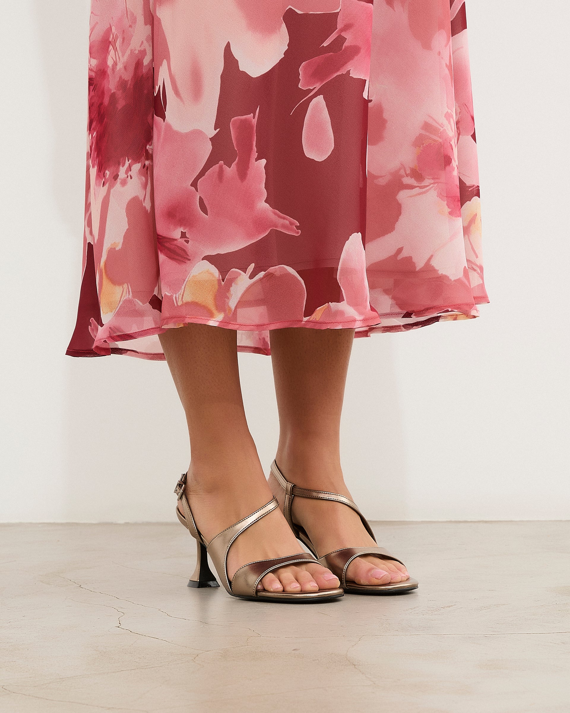 Mim shoes Sandalia de tacón RAFAELLA METALIZADO