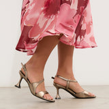 Mim shoes Sandalia de tacón RAFAELLA METALIZADO