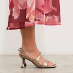 Mim shoes Sandalia de tacón RAFAELLA METALIZADO