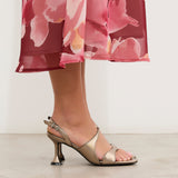 Mim shoes Sandalia de tacón RAFAELLA METALIZADO