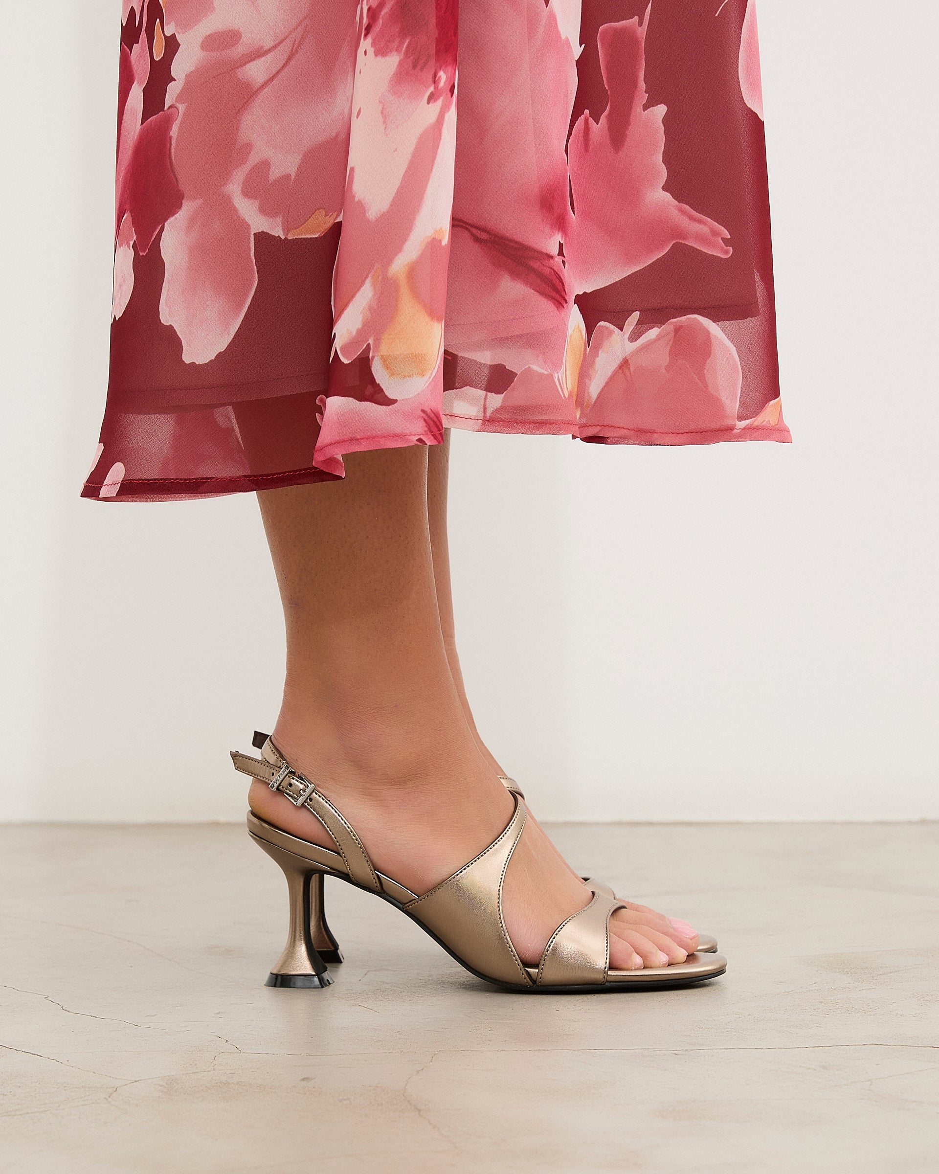 Mim shoes Sandalia de tacón RAFAELLA METALIZADO