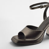 Mim shoes Sandalia de tacón SAIK METALIZADO