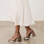 Mim shoes Sandalia de tacón SAIK METALIZADO