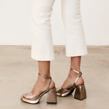 Mim shoes Sandalia de tacón SAIK METALIZADO