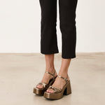 Mim shoes Sandalia de tacón TODIE METALIZADO