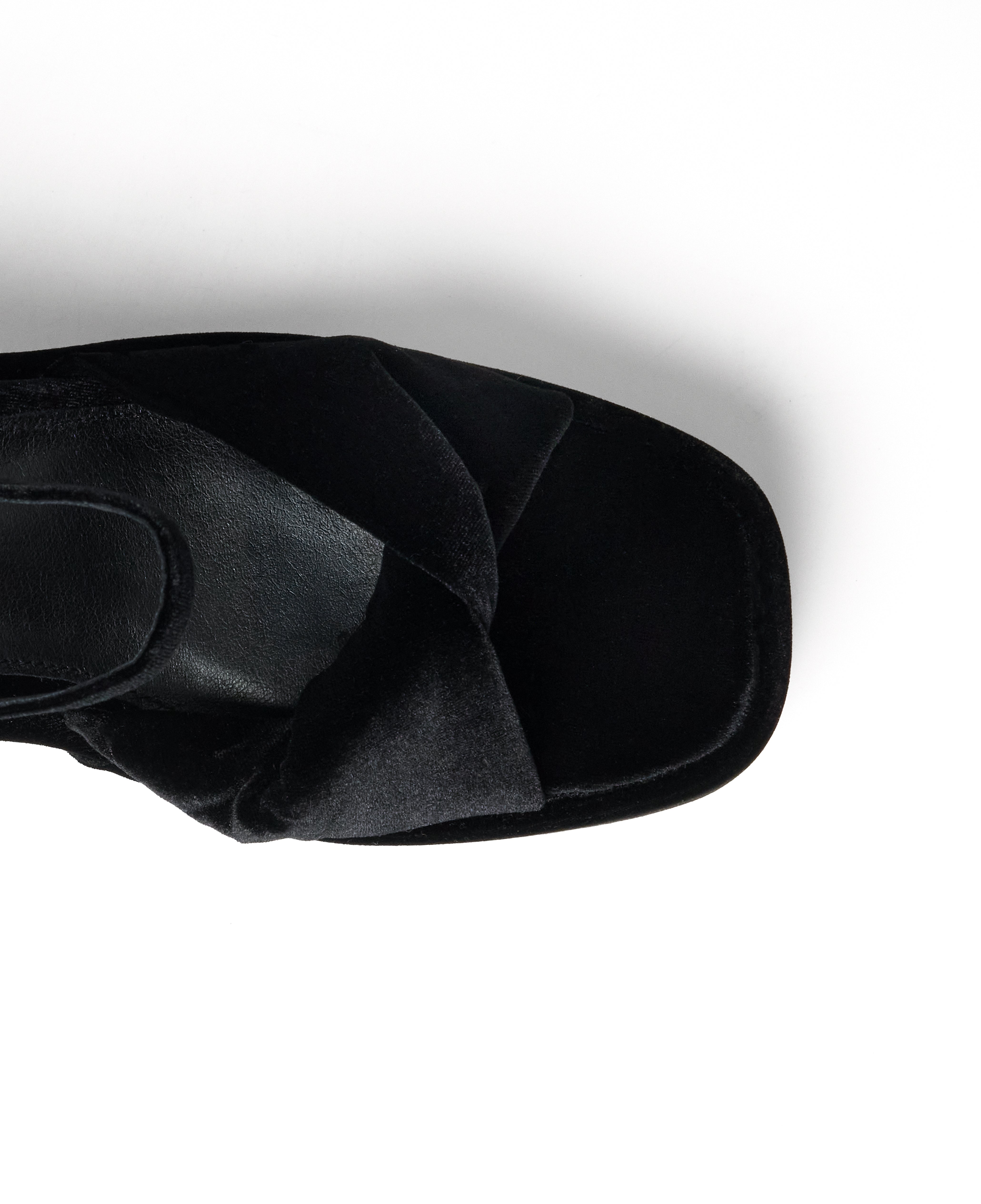 Mim shoes Sandalia de tacón TODIE NEGRO VELVET