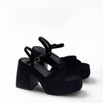 Mim shoes Sandalia de tacón TODIE NEGRO VELVET