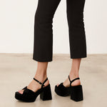 Mim shoes Sandalia de tacón TODIE NEGRO VELVET