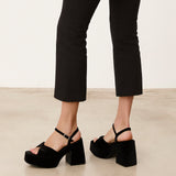 Mim shoes Sandalia de tacón TODIE NEGRO VELVET