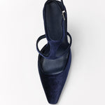 Mim shoes Tacón cerrado DANIELLE AZUL MARINO VELVET