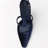 Mim shoes Tacón cerrado DANIELLE AZUL MARINO VELVET