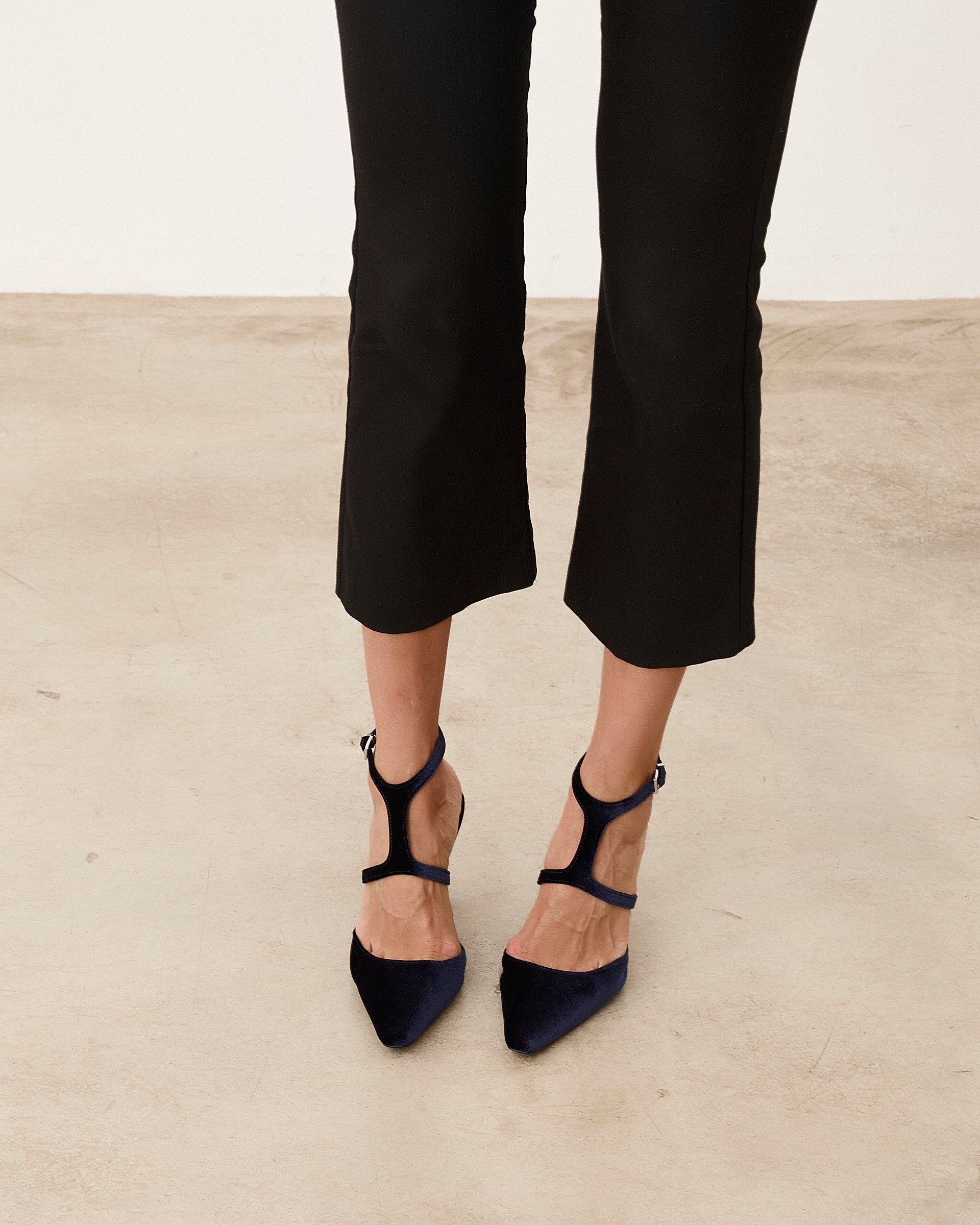 Mim shoes Tacón cerrado DANIELLE AZUL MARINO VELVET