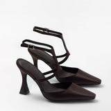 Mim shoes Tacón cerrado DANIELLE CHOCOLATE SATIN