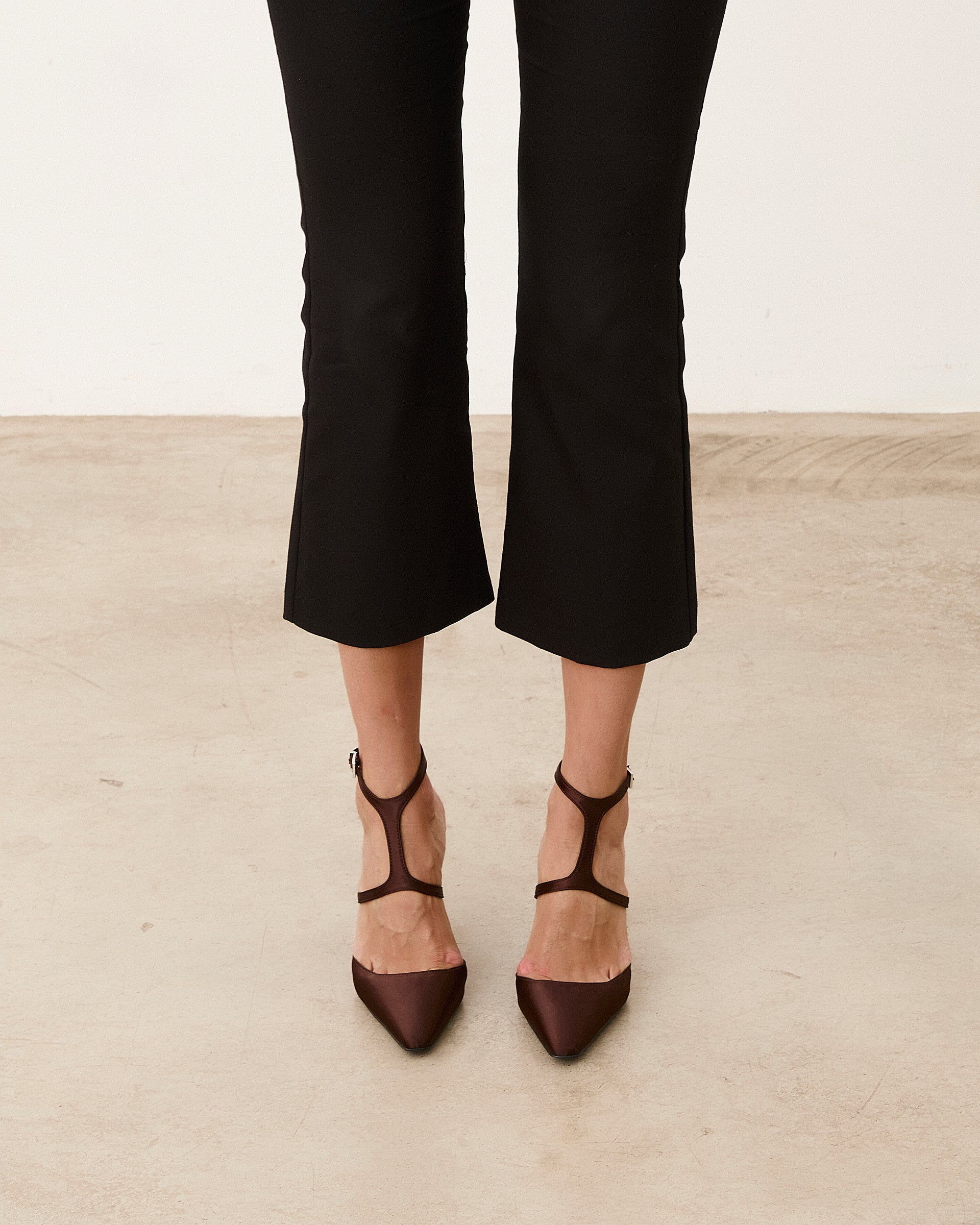 Mim shoes Tacón cerrado DANIELLE CHOCOLATE SATIN