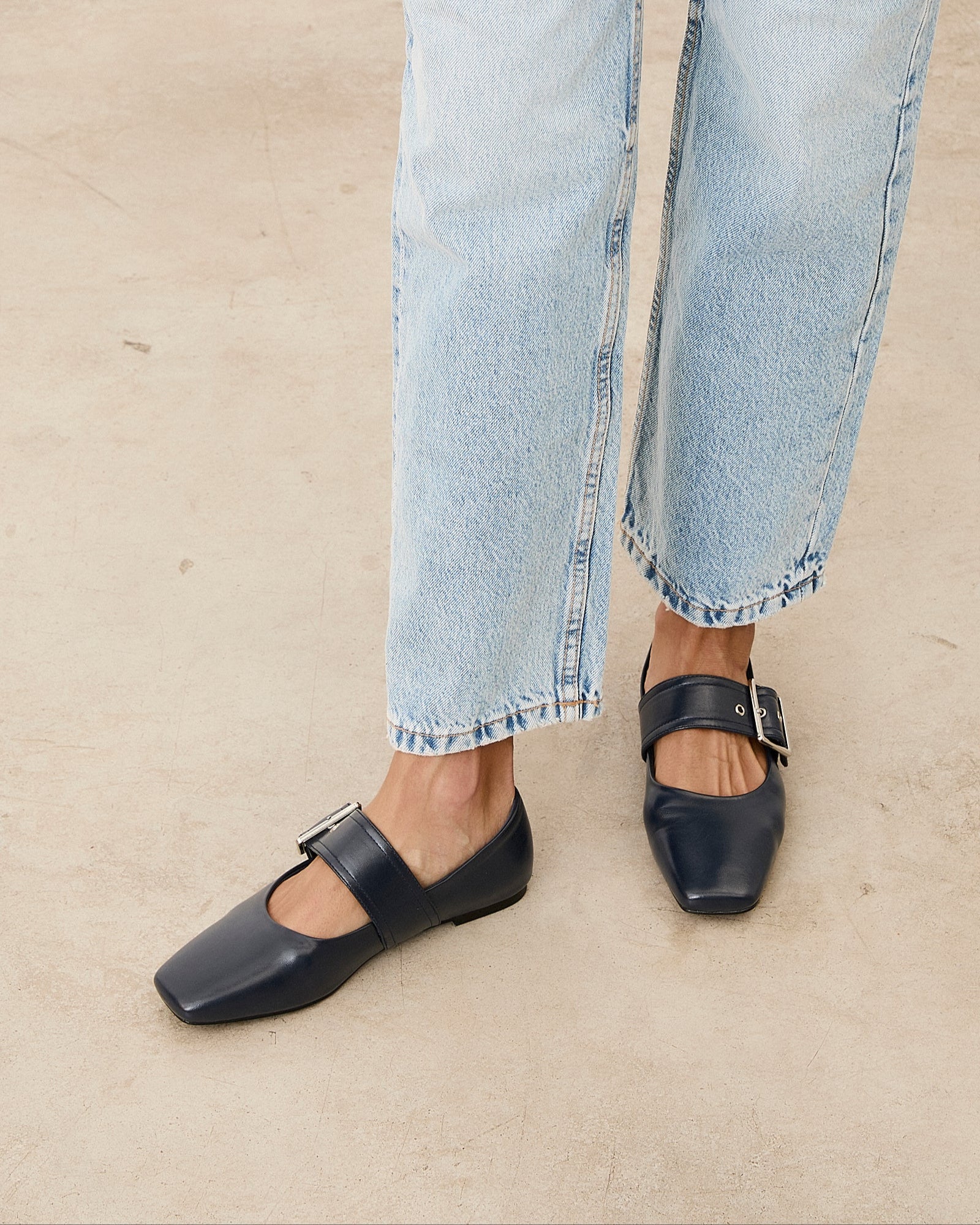 Mim shoes Zapato plano DOVI AZUL MARINO