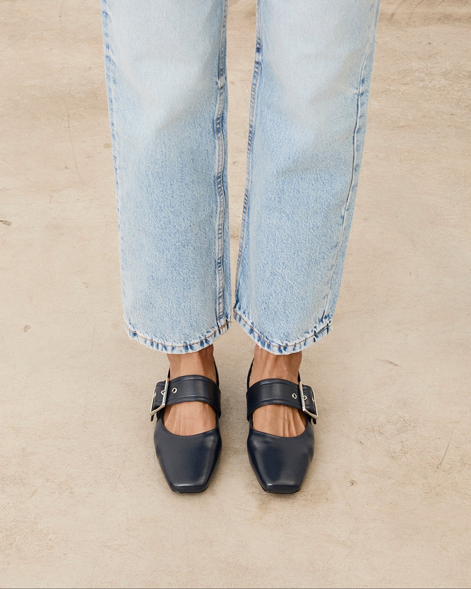 Mim shoes Zapato plano DOVI AZUL MARINO