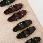 Mim shoes Zapato plano DOVI CHOCOLATE