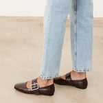 Mim shoes Zapato plano DOVI CHOCOLATE