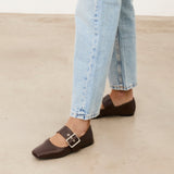 Mim shoes Zapato plano DOVI CHOCOLATE