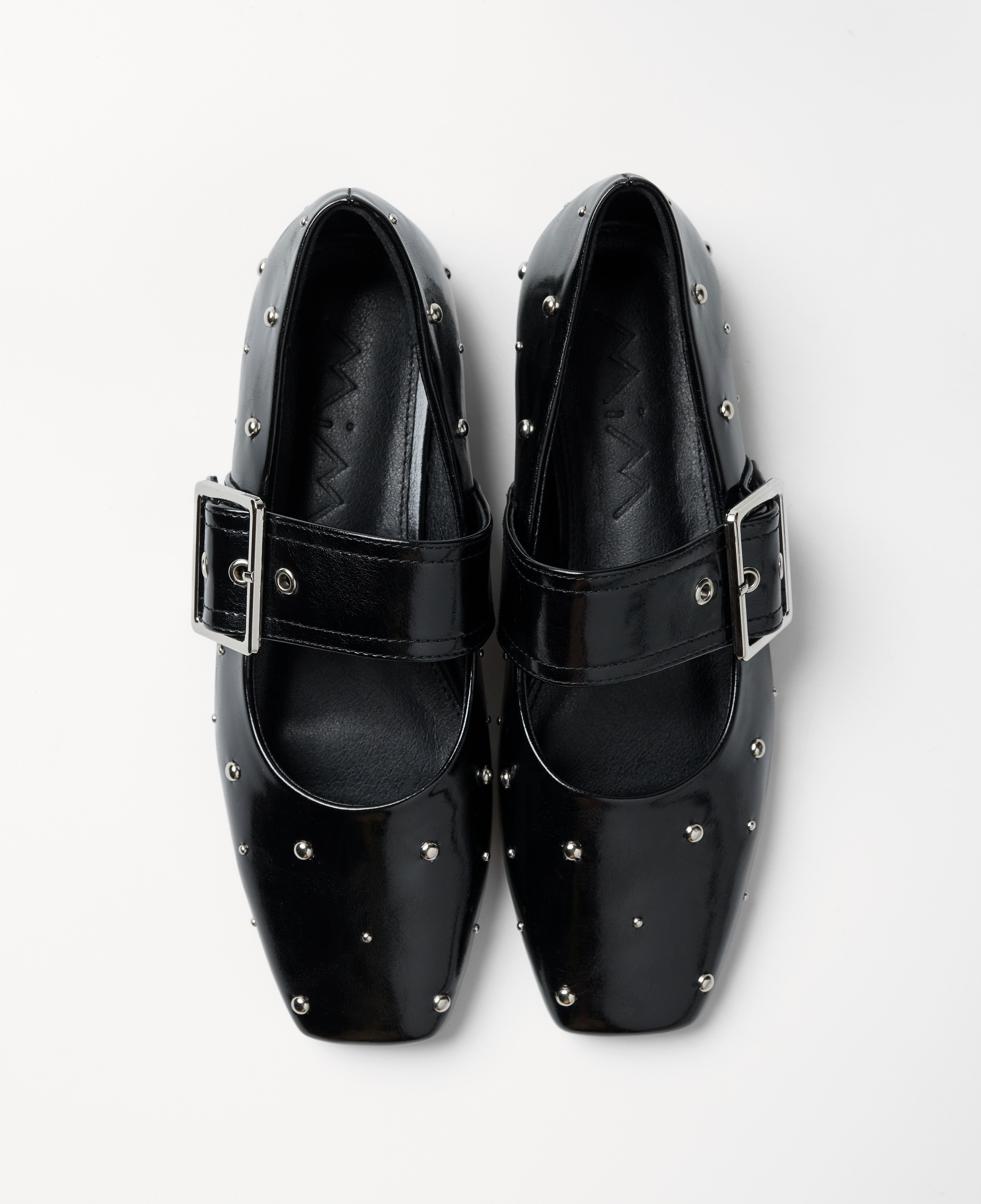 Mim shoes Zapato plano DOVI NEGRO TACHAS