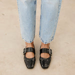 Mim shoes Zapato plano DOVI NEGRO TACHAS