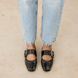 Mim shoes Zapato plano DOVI NEGRO TACHAS